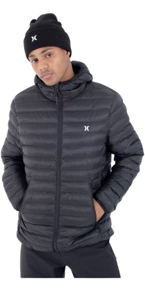 2026 Hurley Mens Campbell Puffer Jacket MJKEU00031 - Black